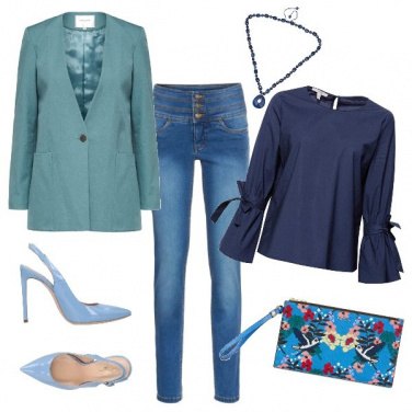 Outfit Sfumature d\'azzurro