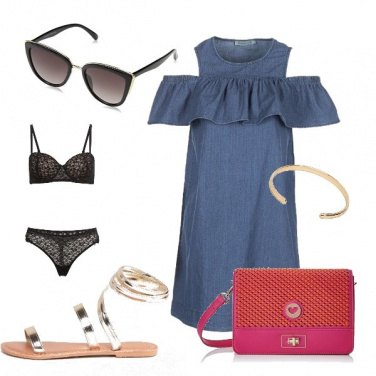 Outfit Vestitino di jeans