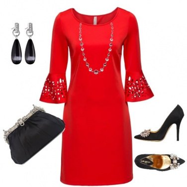 Outfit Cerimonia in rosso