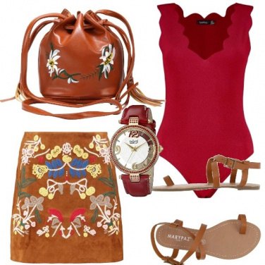 Outfit Etnico marrone