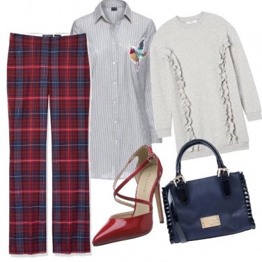Outfit Scozzese in ufficio