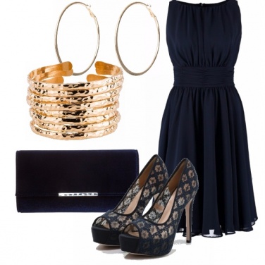 Outfit Elegante blu