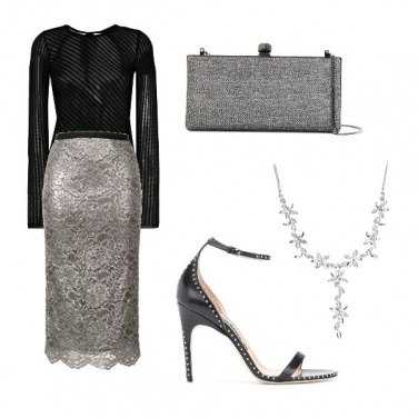 Outfit Argento per la sera
