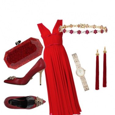 Outfit Matrimonio in red