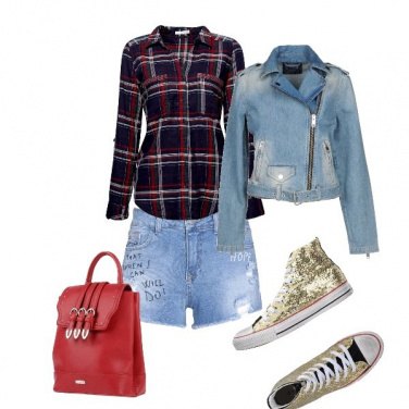 Outfit Jeans e quadri