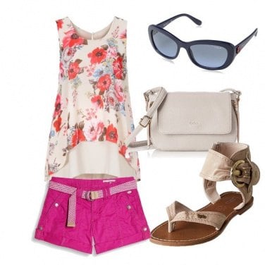 Outfit La blusa a fior