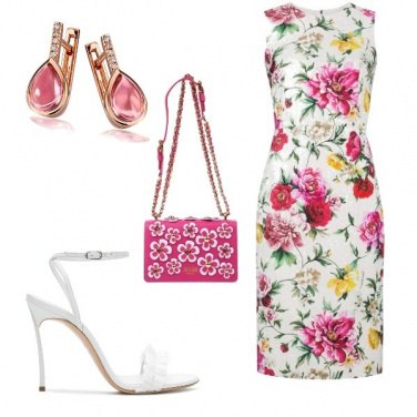 Outfit Fiori rosa