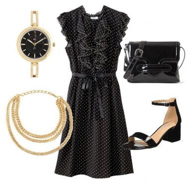 Outfit Nero e oro per la festa della scuola