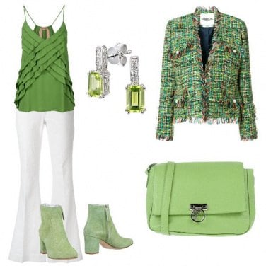 Outfit Verde e bianco