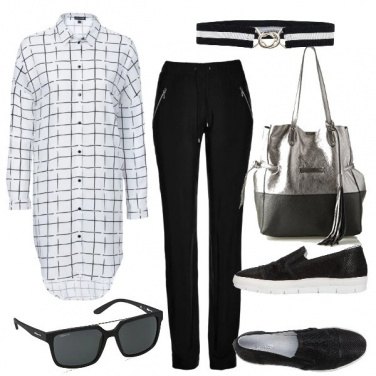 Outfit Primavera col bianco e nero