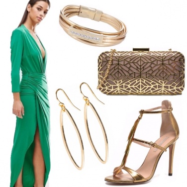 Outfit Emerald & gold