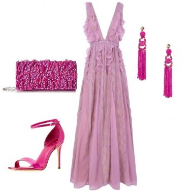 Outfit Elegante in rosa