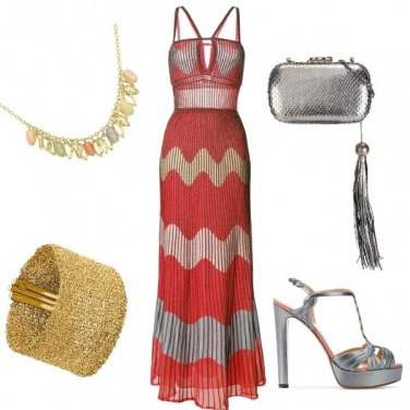 Outfit Oro e argento