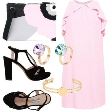 Outfit Serata in rosa