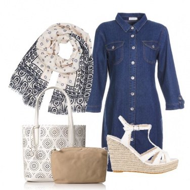 Outfit Chic in jeans