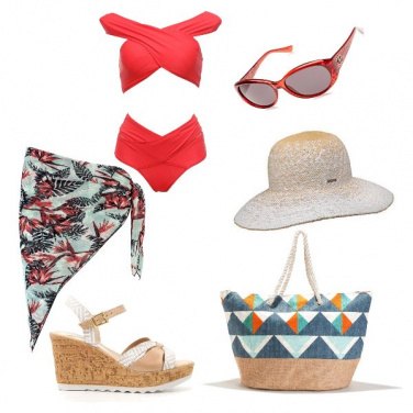 Outfit Rosso solare
