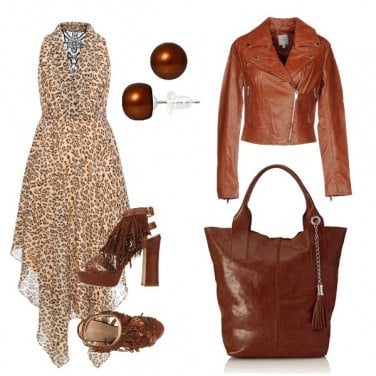 Outfit Brown e animalier