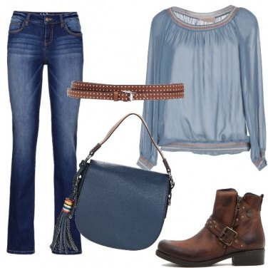 Outfit Jeans e camicia