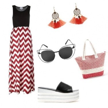 Outfit Rosso d\'estate
