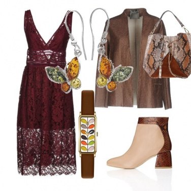 Outfit Pizzo e Pelle