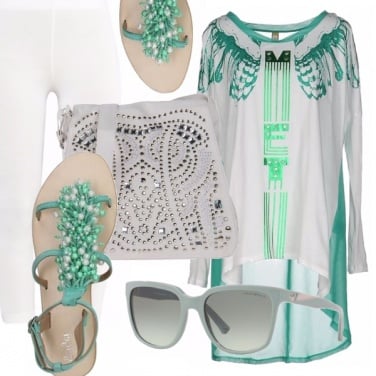 Outfit Verde & bianco