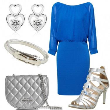 Outfit Blu e argento