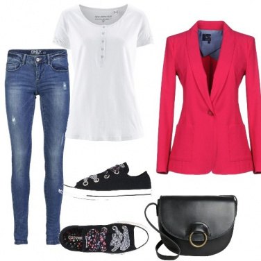 Outfit La giacca Fucsia
