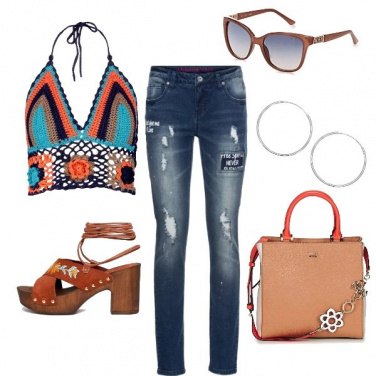 Outfit Il top all\' uncinetto