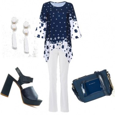 Outfit \'70... in bianco e blu