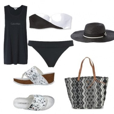Outfit Calvin Klein beach style