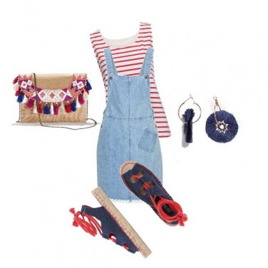 Outfit Denim Etnico