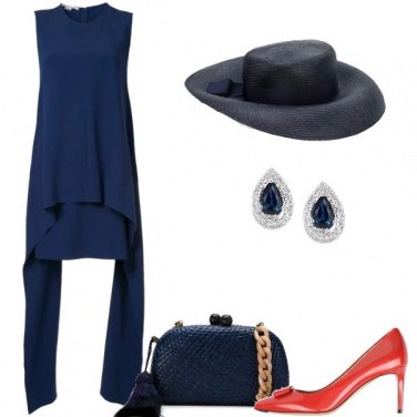 Outfit In blu come Victoria Beckham
