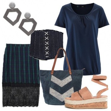 Outfit Gonna a quadri
