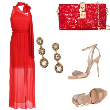 Outfit Rosso e trasparenze