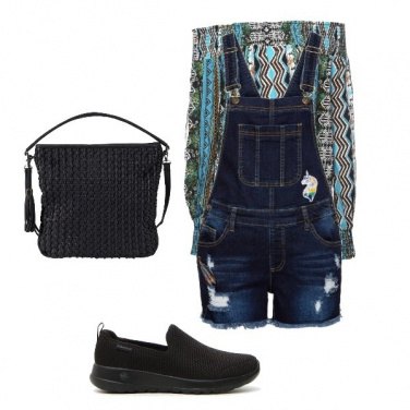 Outfit Salopette in denim