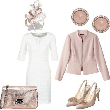 Outfit Raffinata in rosa