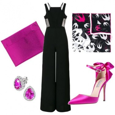 Outfit Serata in fucsia