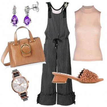 Outfit In ufficio in salopette