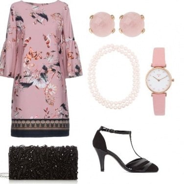 Outfit Cerimonia in rosa