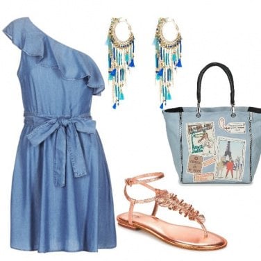 Outfit Abito in denim