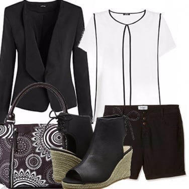 Outfit Tacco in corda per la sera.