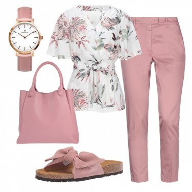 Outfit Pantaloni Rosa Tinta unita Donna: 6 Outfit Donna | Bantoa
