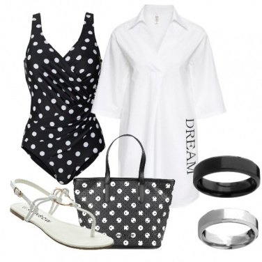 Outfit Bianco e nero con l\'intero