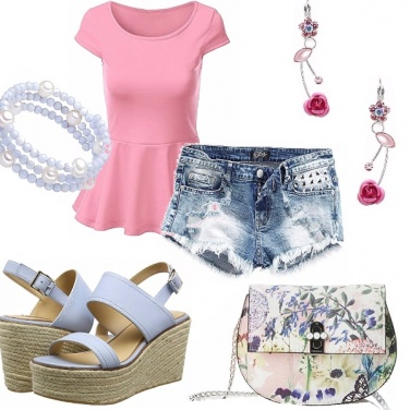 Outfit Romanticamente shorts