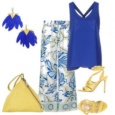 Outfit Il blu e giallo
