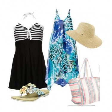 Outfit Futura mamma al mare