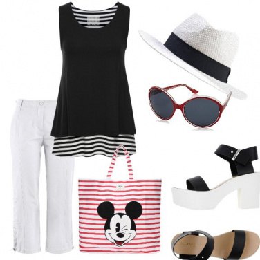 Outfit Pinocchietto chic