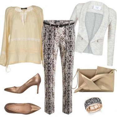 Outfit Bronzo e fantasia