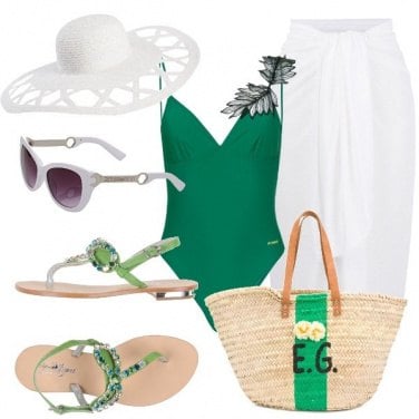 Outfit Chic in piscina