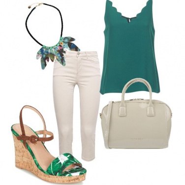Outfit Verde e bianco